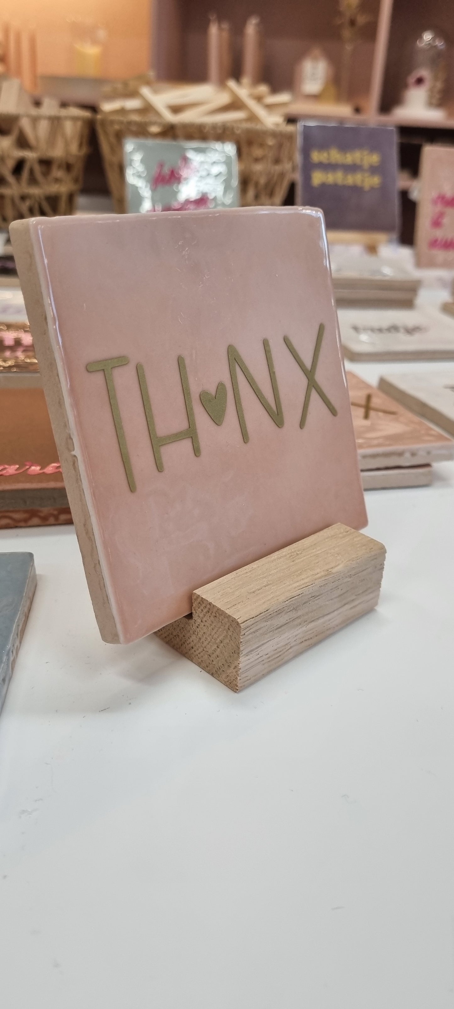 Fliesenhalter – Eichenholz | Für Fliesen 10x10 cm