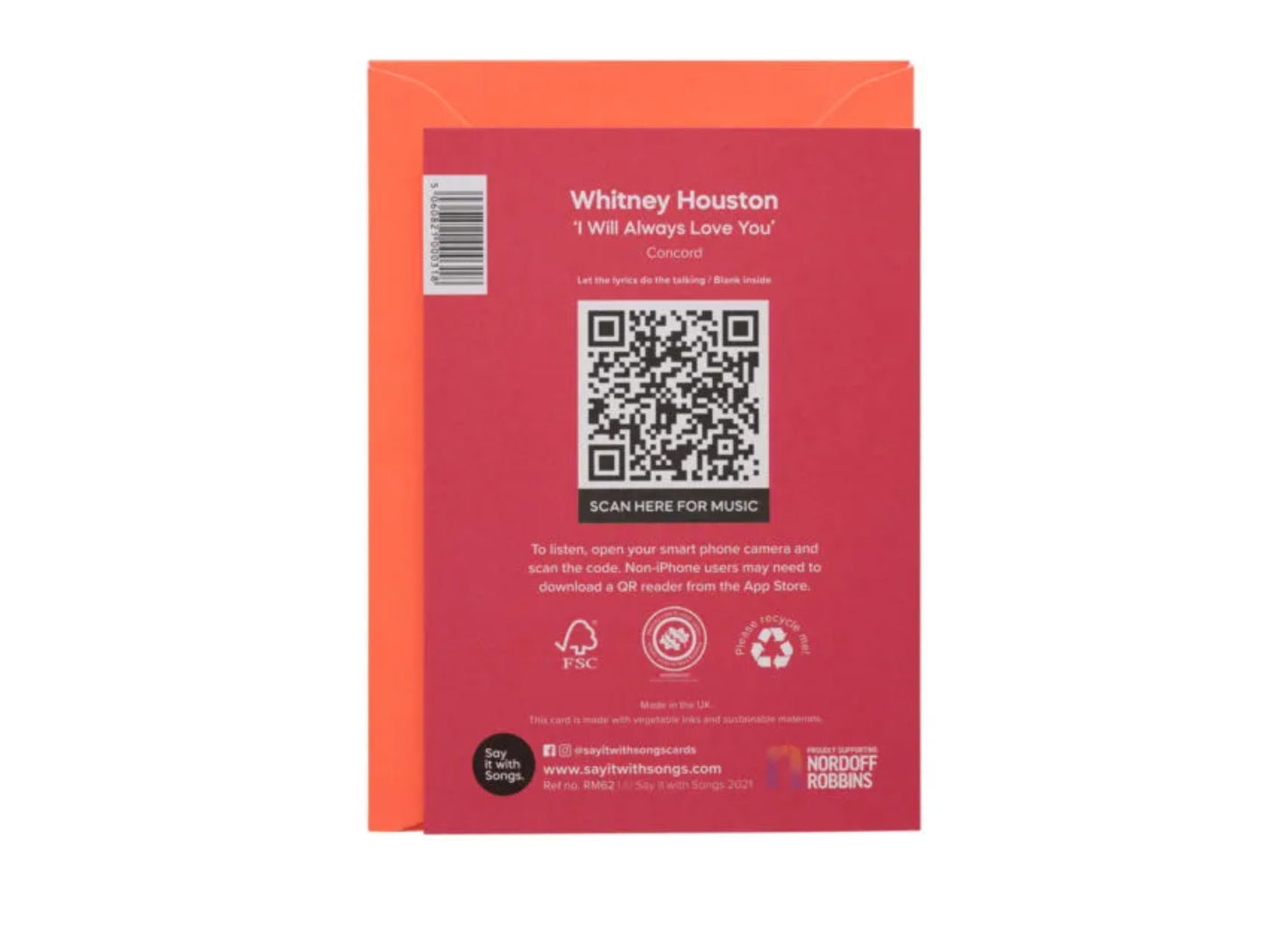 Grußkarte QR – Ich werde dich immer lieben