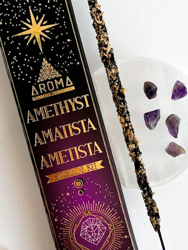 Amethyst Räucherset – Aroma Scents | Mit Edelsteinen