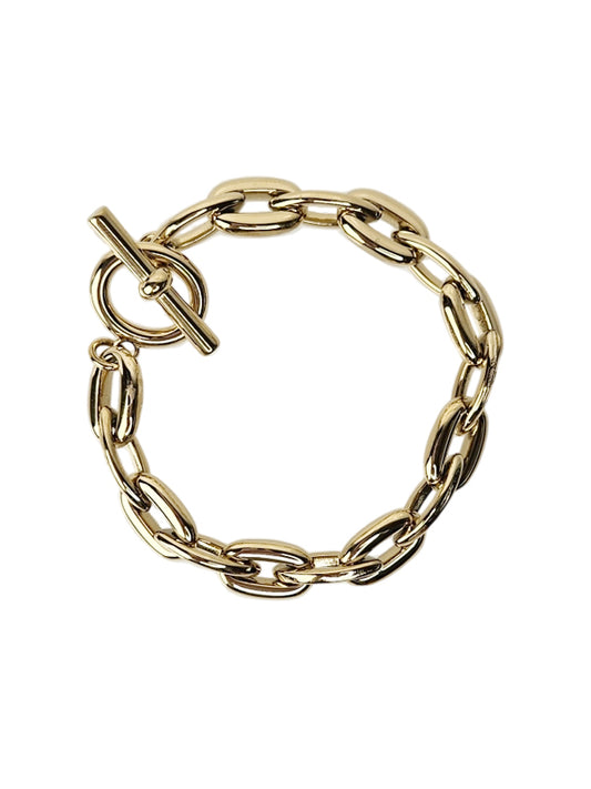 Edelstahl Gliederarmband "Chunky Chains" Gold