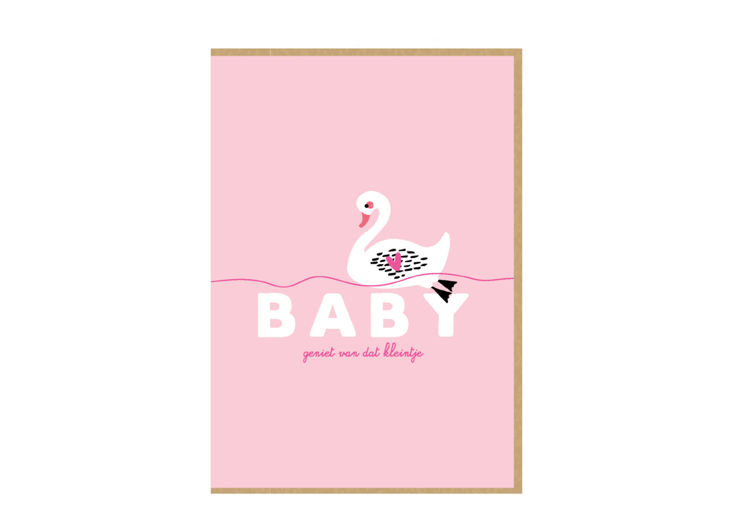 Grußkarte – Babyrosa
