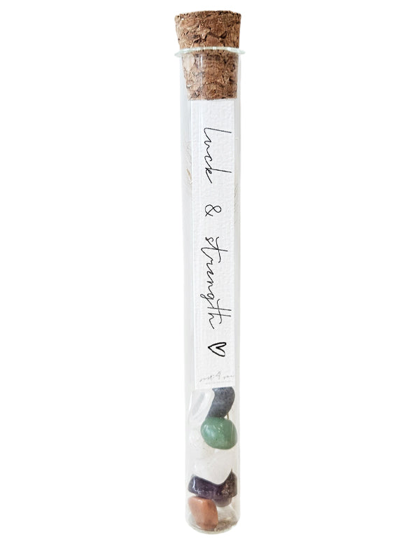 Just4You DE Glasröhrchen – Kraft und Glück