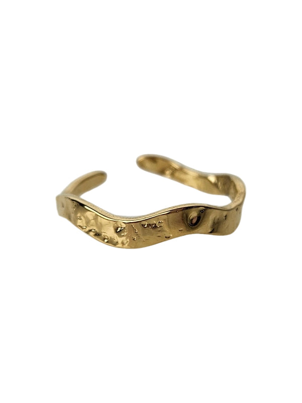 Edelstahlring Rama gold