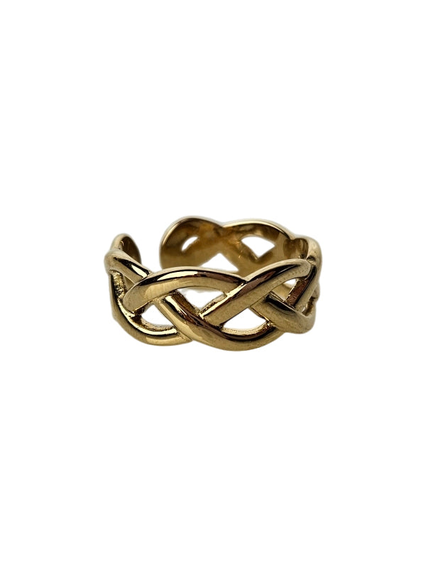 Edelstahlring Diosa gold