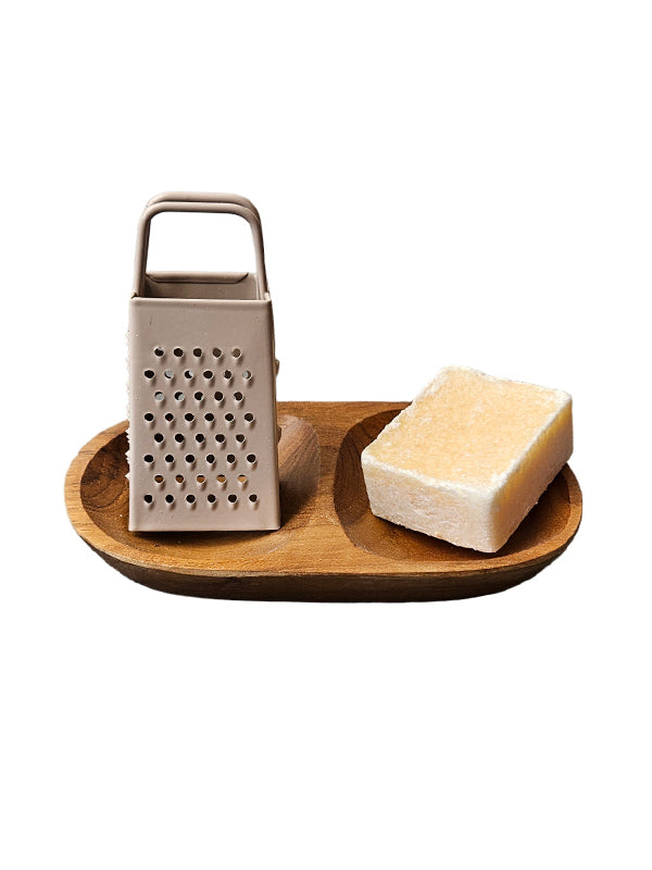 Holzschale mit 2 Fächern