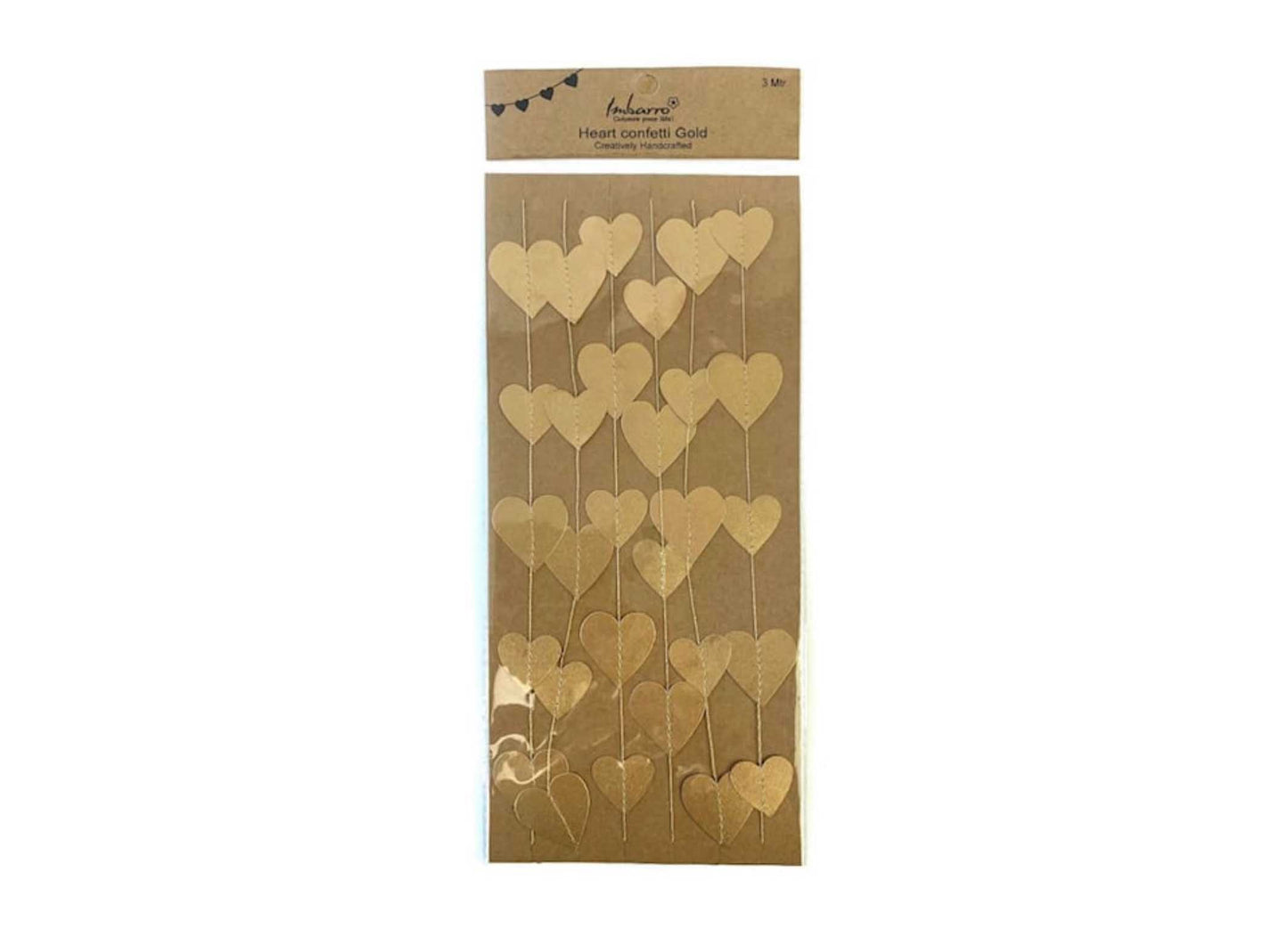 Goldene Herzgirlande