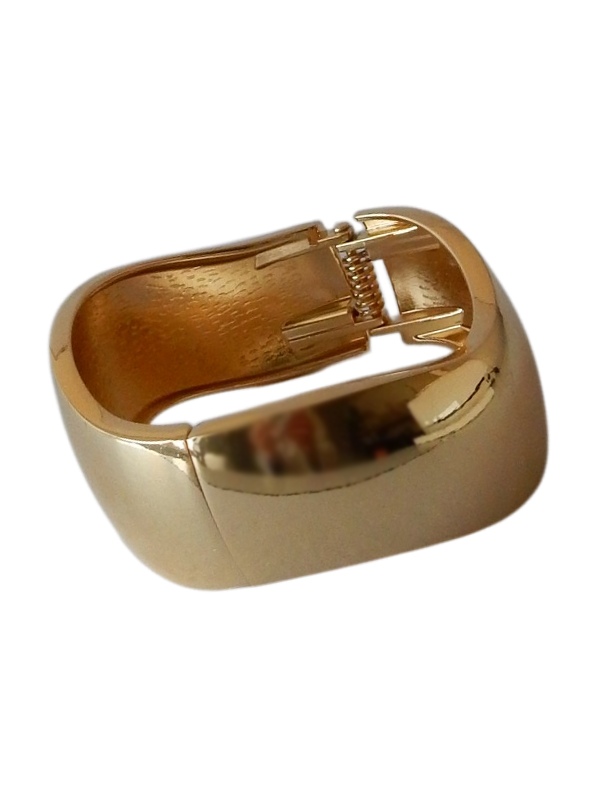 Edelstahl Statement Armband Kani Gold – Cuff Armband