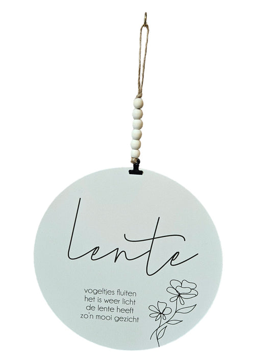 Perlenaufhänger für Wandkreis – mit goldener oder schwarzer Klammer