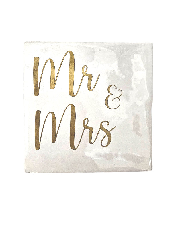 Fliese – Mr & Mrs | Keramik 10x10 cm
