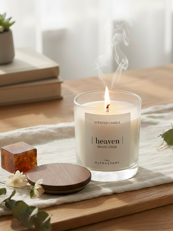 Luxus Duftkerze White Lotus – | Heaven | by The Olphactory