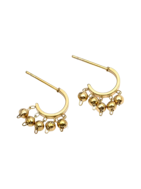 Edelstahl Ohrringe Ringe Baile gold