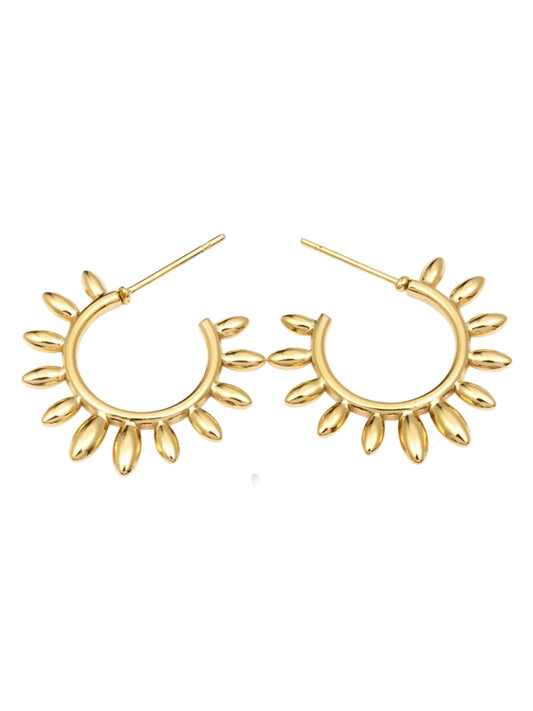 Edelstahl Ohrringe Sol gold