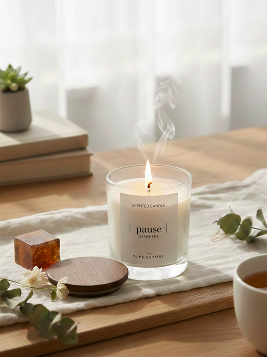 Luxus Duftkerze Cashmere – (pause) by The Olphactory