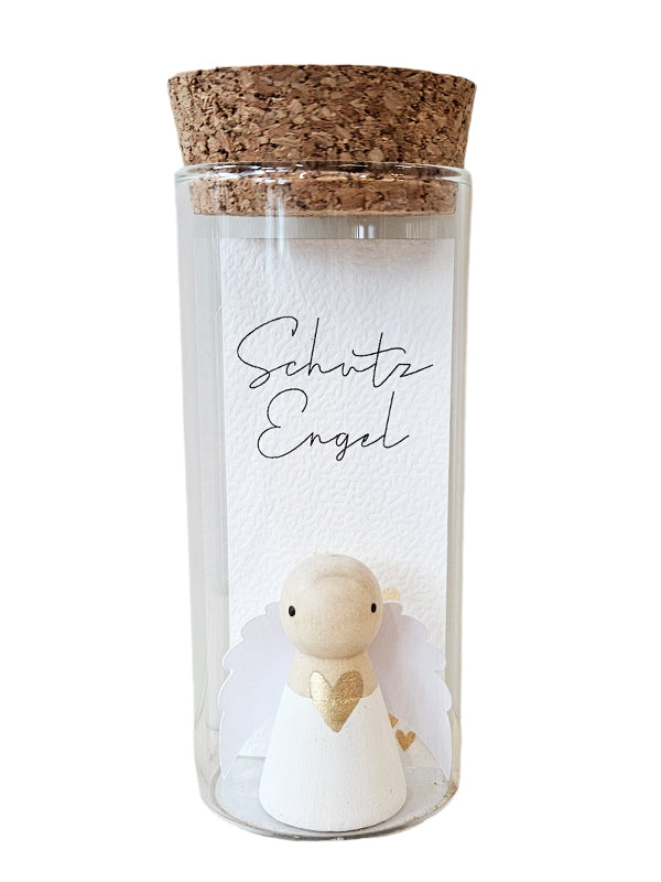 Just4You Glas mit Schutzengeln