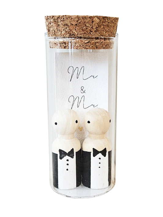 Just4You - Hochzeits-Peg Dolls im Glas