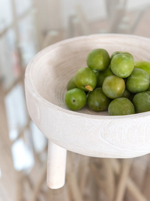 J-Line Schale auf Tripod – | paulownia wood