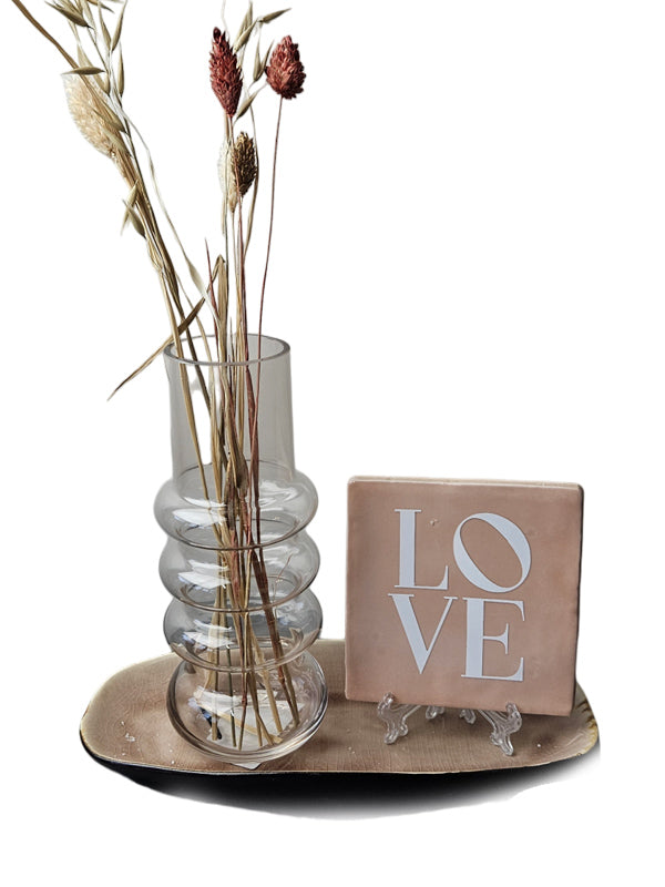 Ovale Schale Terre | Taupe Crackle