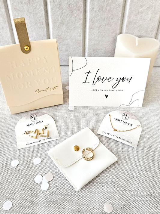 Schmuckset mit Herzmotiven | Valentinstagsgeschenk