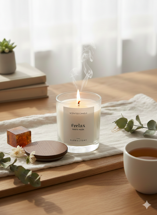 Luxus Duftkerze White Musk – #Relax by The Olphactory