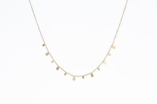 Edelstahlkette Multi Drops Gold 