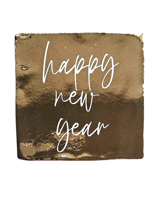 Fliese Happy New Year – Gold