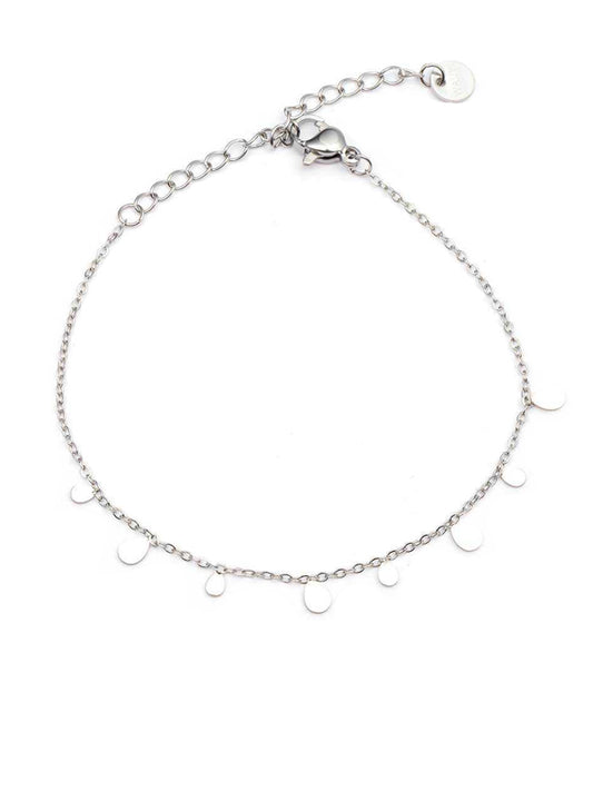 Edelstahlarmband Multi Drops silber