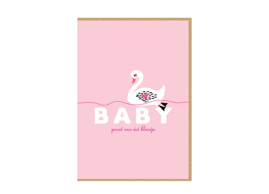 Grußkarte – Babyrosa