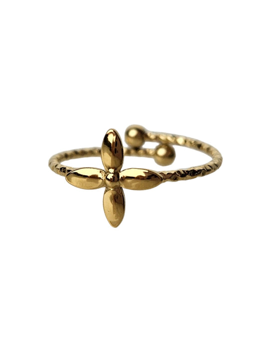 Edelstahlring Madeline gold