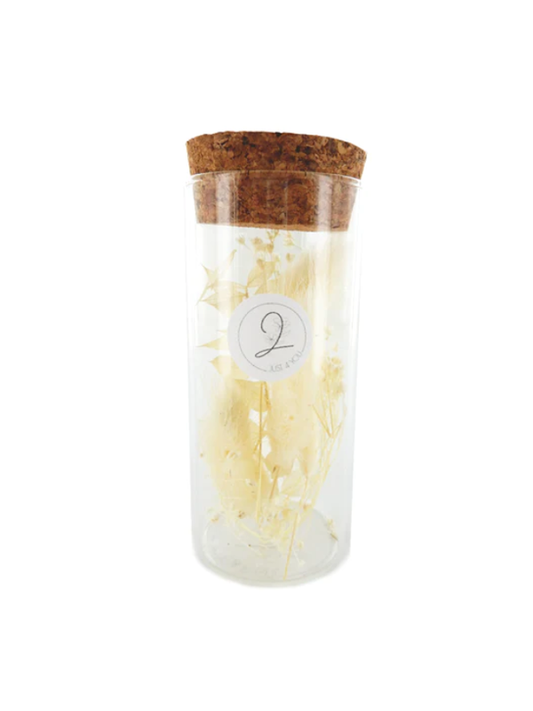 Just4You Topf mit Trockenblumen neutral