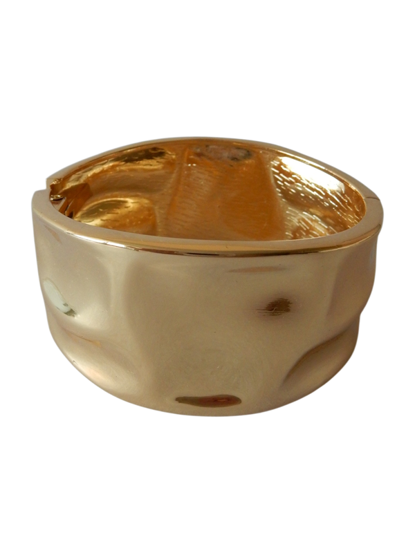 Edelstahl Statement Armband Emilia Gold – Breites Armband