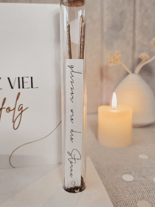 Just4You DE Glasröhrchen – Glizzer wie die Sterne