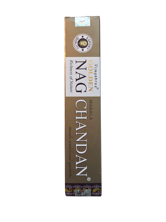 Räucherstäbchen Golden Nag Chandan | Masala Sandelholz