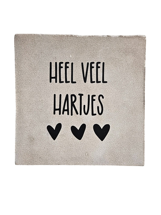 Fliese - Viele Herzen