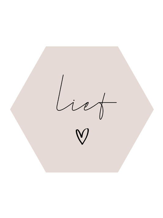 Just4You Forex-Platte Sechseck "Lief"