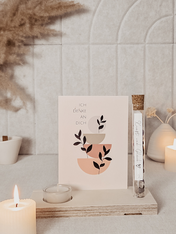 Just4You DE Glasröhrchen – Kraft und Glück