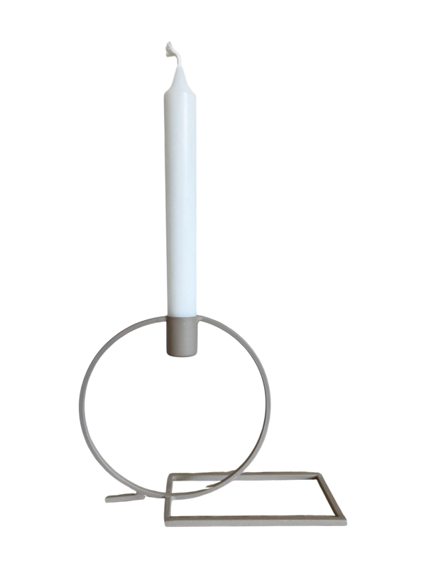 Kerzenständer Eglo Living | Beige Metall