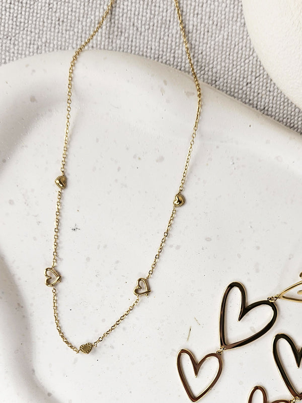 Edelstahlkette Amor gold
