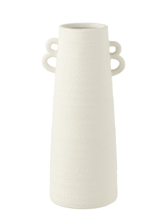 J-Line Vase Cone Clay Weiß 44 cm