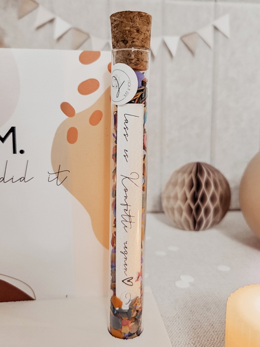 Just4You Glasröhrchen – Lass es Konfetti regnen