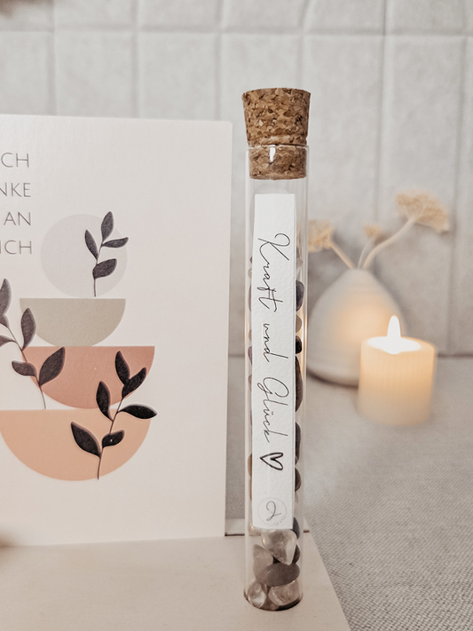 Just4You DE Glasröhrchen – Kraft und Glück