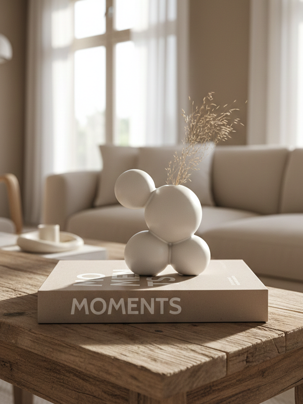 J-Line Vase Lea Weiß | 17,5 cm