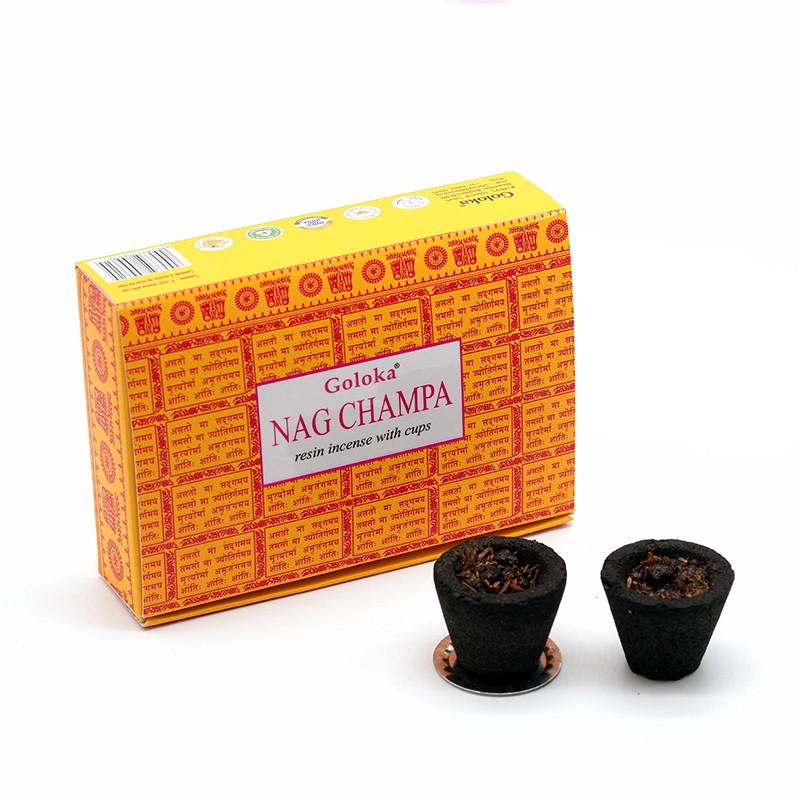 Goloka Nag Champa Sacred Smudges | 6 Räucher-Cups
