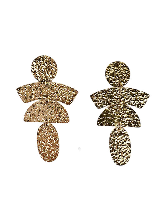 Edelstahl Ohrringe Statement Art gold