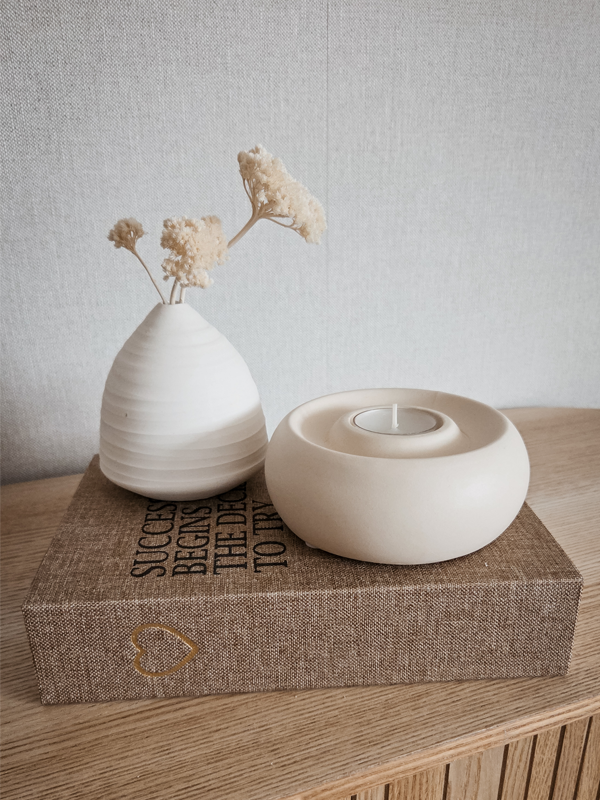 Teelichthalter Othoni creme 12,5 cm