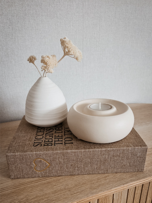Teelichthalter Othoni creme 12,5 cm