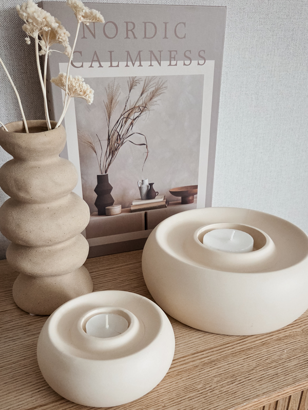 Teelichthalter Othoni creme 20,5 cm