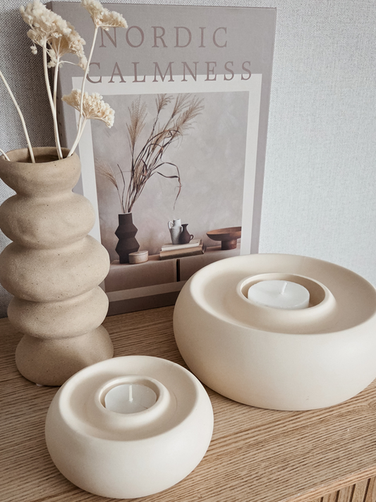 Teelichthalter Othoni creme 20,5 cm