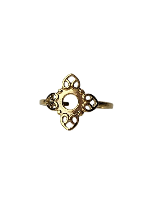 Edelstahlring Reina gold