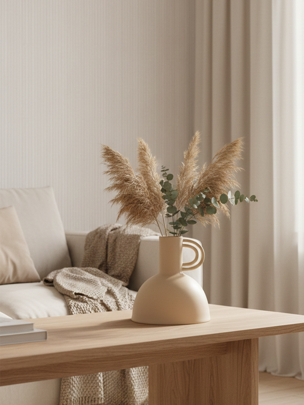 J-Line Vase Renaissance | beige ceramic
