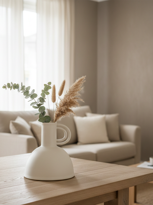 J-Line Vase Renaissance| matte white